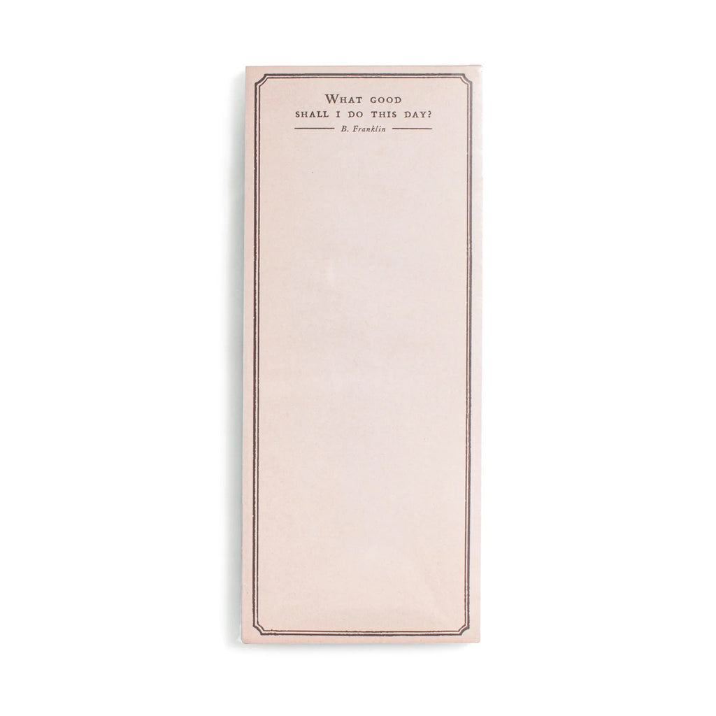 What Good Shall I Do Skinny Notepad