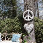 ***Peace Sign XLarge Whitewash Driftwood - 30x30