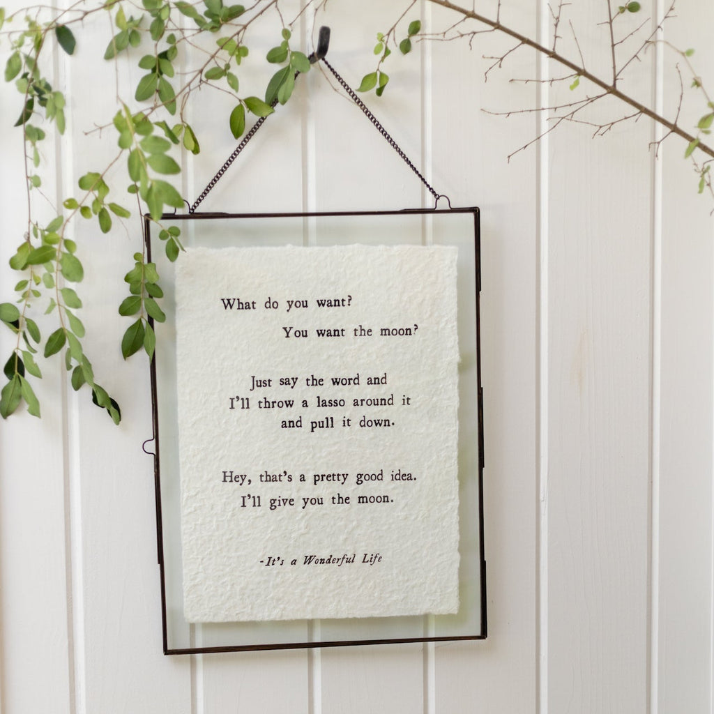 ***What Do You Want Handmade Paper Print - 12x16