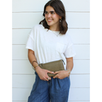 Triple Wristlet- Moss