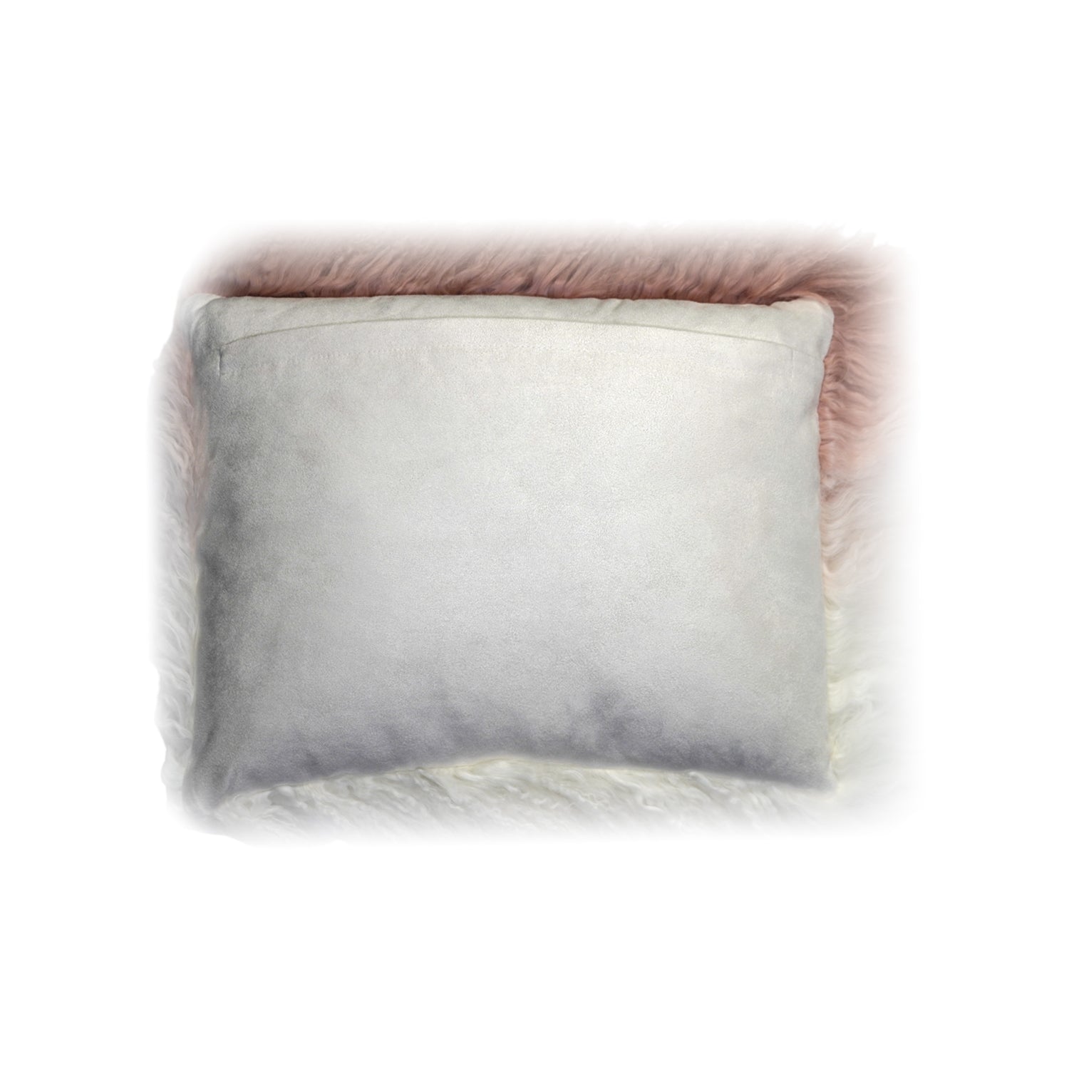 IVORY FUR LUMBAR PILLOW