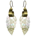 Leaf Mother of Pearl Earring