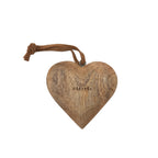 Small Engraved Wood Hearts