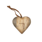 Small Engraved Wood Hearts