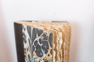 Brown, Green, and Gold Marble Journal