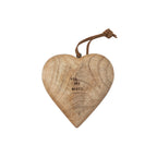 Large Engraved Wooden Hearts