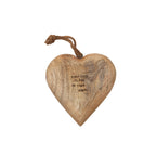 Large Engraved Wooden Hearts