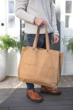 Distressed Canvas Tote