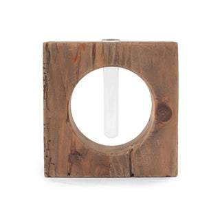 Recycled Pine Wood Planter Vase - 8"x8"x2"