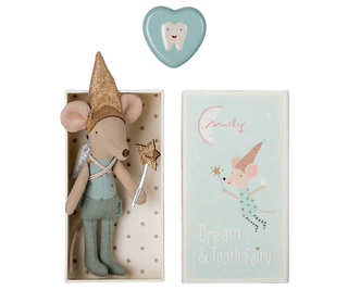 Tooth fairy mouse in matchbox-