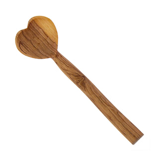 Olive Wood Heart Scoop Spoon