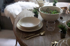 Ribbed Ceramic Speckled Soup/Pasta Bowl