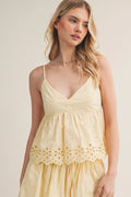 Eyelet Embroidered Cami Top