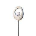 Moon Stone Stone Ball Garden Stake