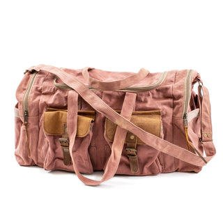 Canvas Duffle Bag - Blush 22"x10"x11.5"