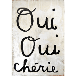 Art Print - Oui Oui Chérie - Gallery Wrap - 23" x 33