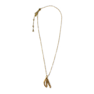 ***To The Moon And Back Necklace - Brass 16"