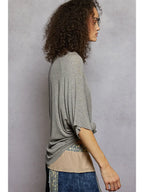 Vintage Washed Relaxed Fit Jersey Top