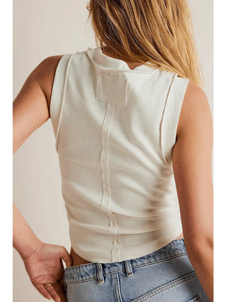 Ribbed Sleeveless Tank Top
