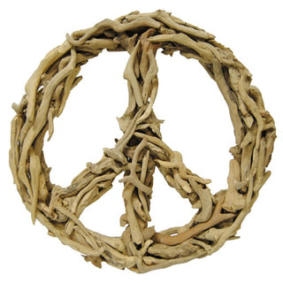 Driftwood -  Peace Sign 16"