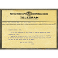 Custom Telegram Print (Grey Wood) - Art Print