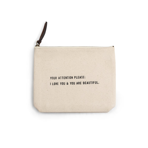 Faith, Trust & Pixie Dust Canvas Zip Bag – Sugarboo & Co