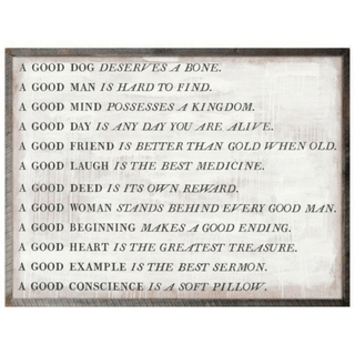 A Good Proverb (Grey Wood) - Art Print