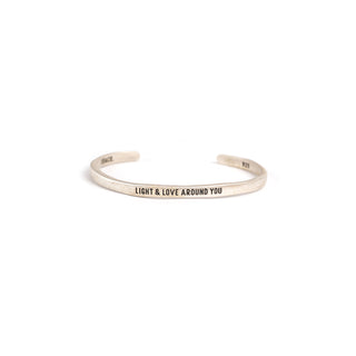 ***Silver Cuff - Light & Love