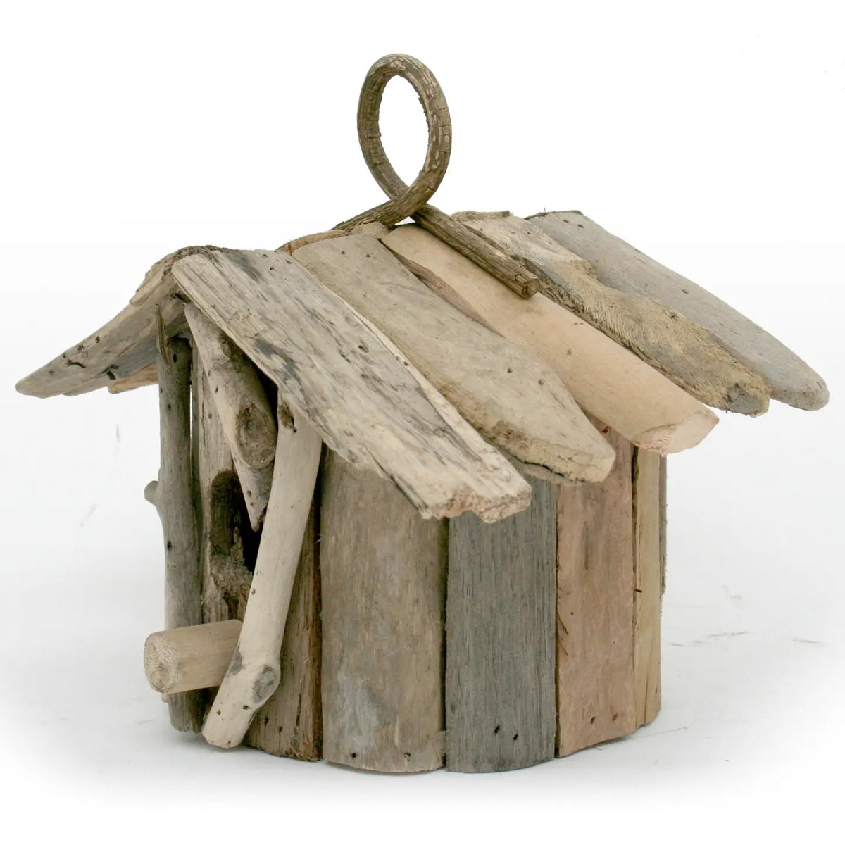 Round Driftwood Birdhouse