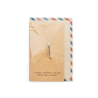 ***Air Mail Bar Collection - Necklace - Grateful