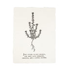 Botanical Handmade Paper Print