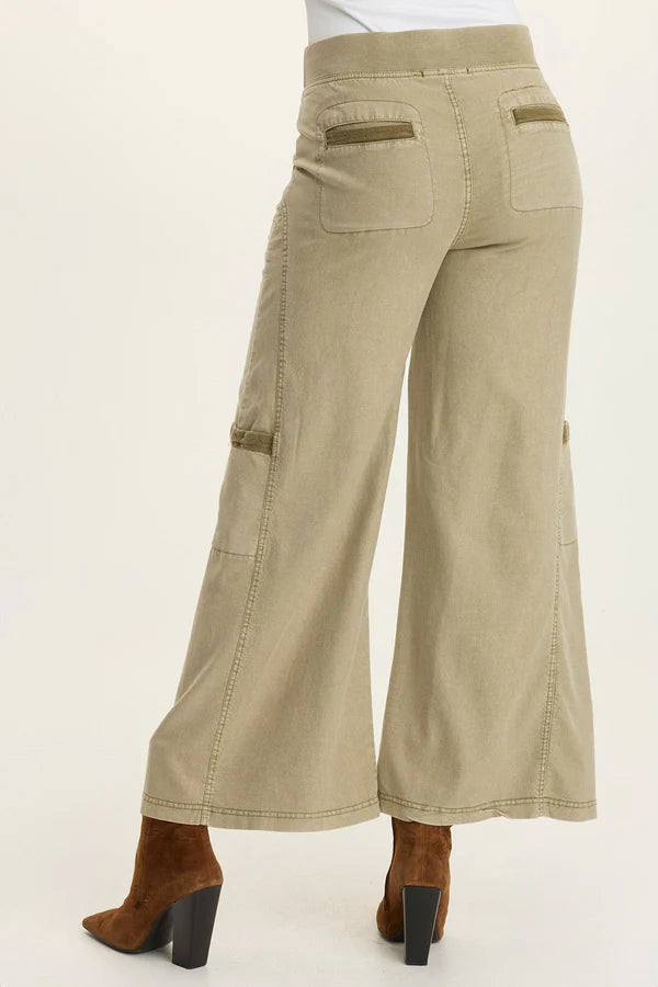 Tove Twill Cargo Wide Leg Pant