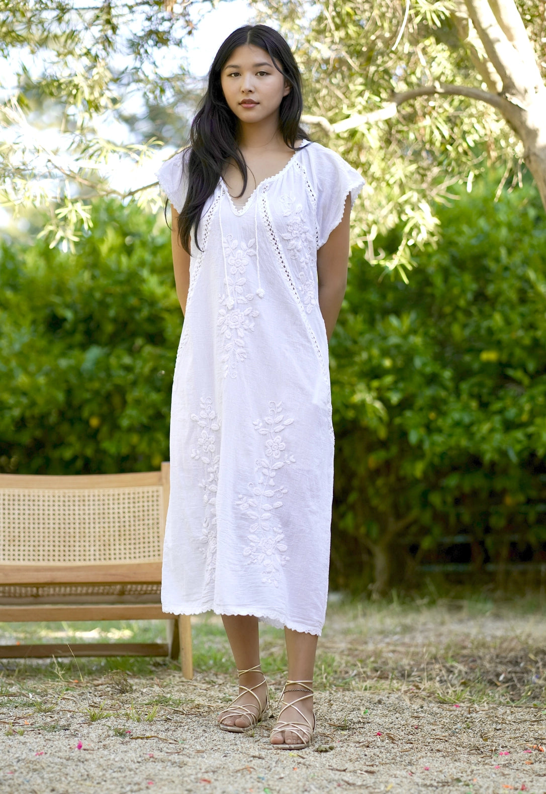 Clementine Crochet Embroidered Dress