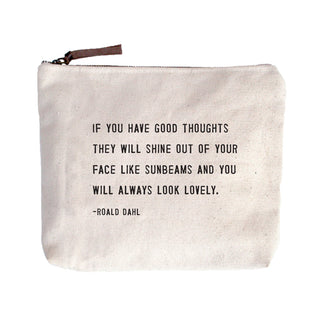 Always Look Lovely (Roald Dahl) Canvas Zip Bag