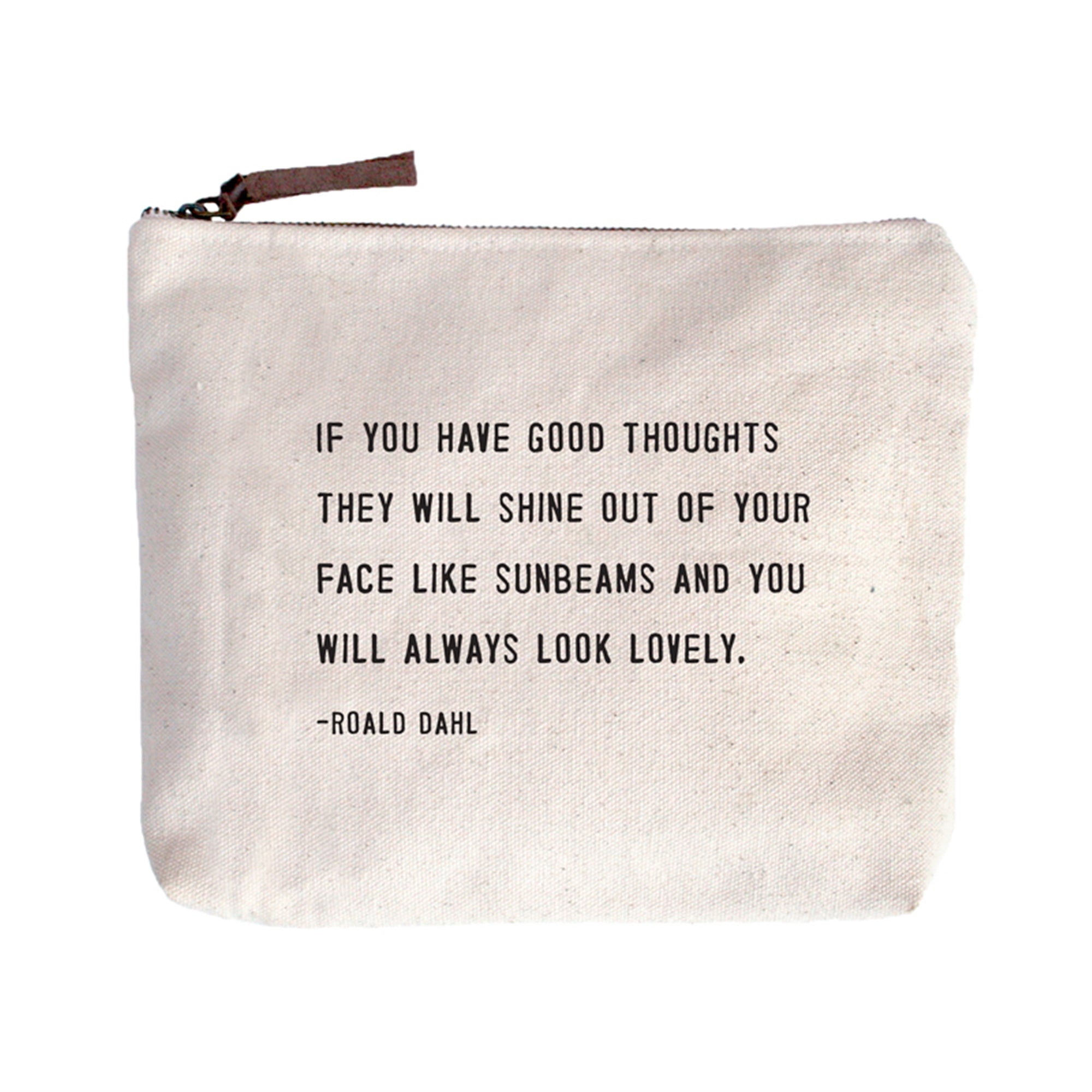 Canvas Zip Bag - Cream