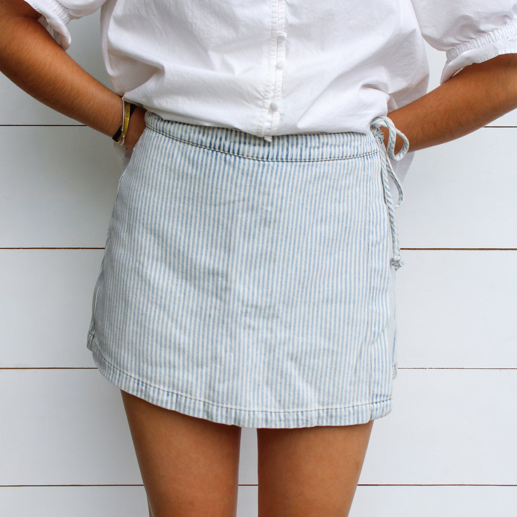 Light Blue Denim Shorts