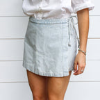 Light Blue Denim Shorts