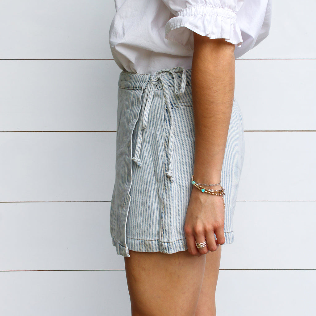 Light Blue Denim Shorts