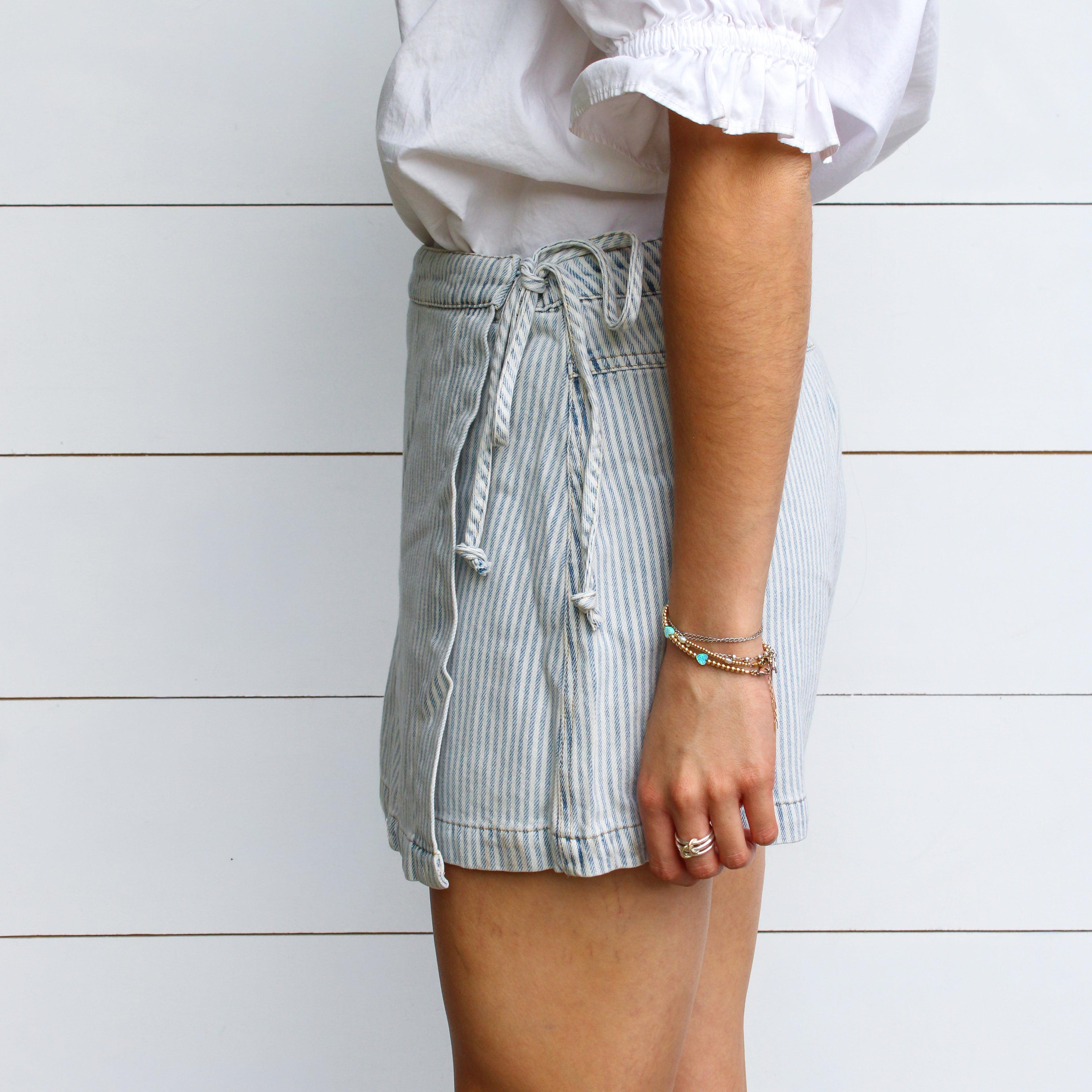 Light Blue Denim Shorts