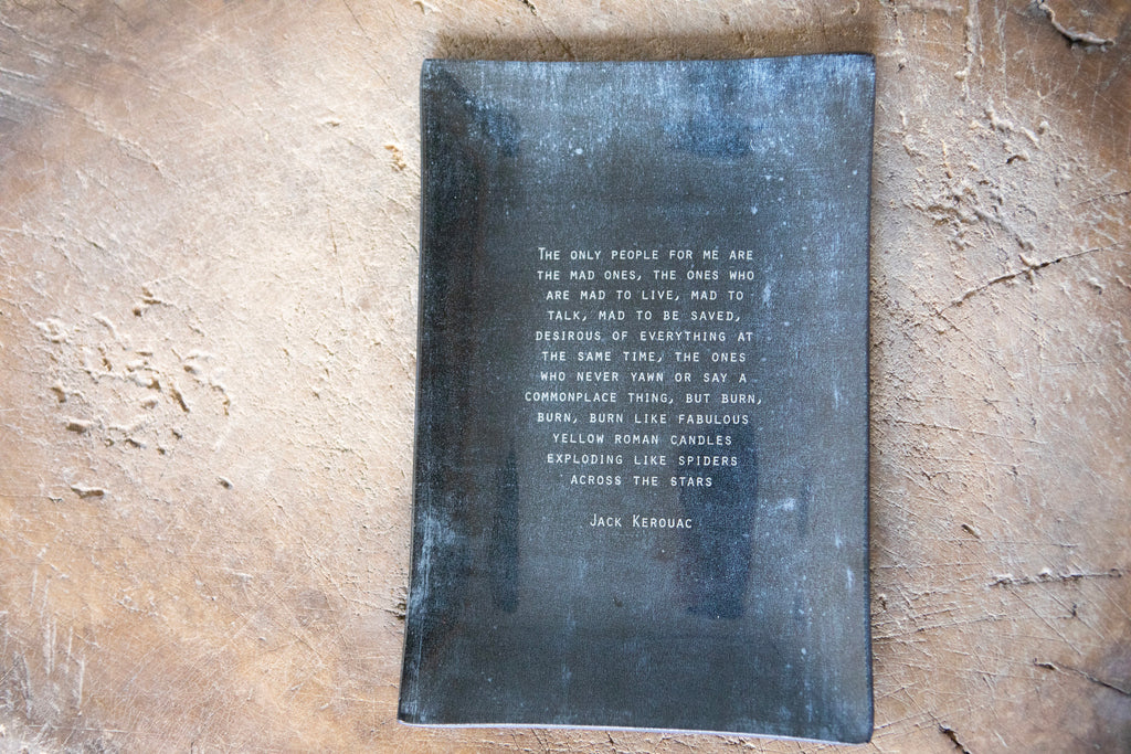 Jack Kerouac Large Rectangular Decoupage Plate - 5.75" x 8.5"