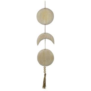 Celestial Wall Hanging with Moons, Wood