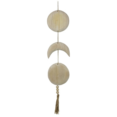 Celestial Wall Hanging with Moons, Wood