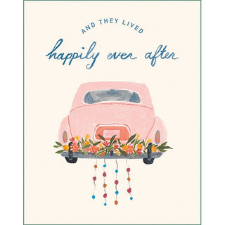 And then they lived happily ever after Wedding Card