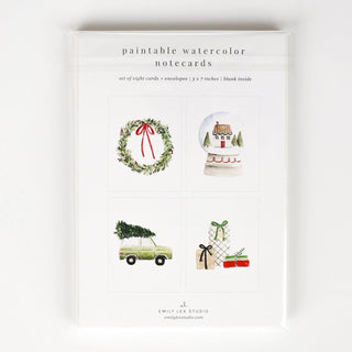 Christmas Cheer Paintable Notecard