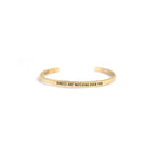 Brass Cuff- Angels Are Watching
