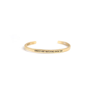 Brass Cuff- Angels Are Watching