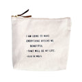 I Am Going To Make (Elsie de Wolfe) Canvas Zip Bag
