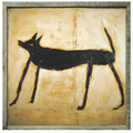 Small Black Dog - Art Print