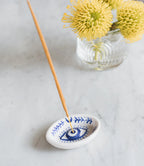 Lalita Evil Eye Incense Holder - Hand Painted