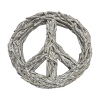 ***Peace Sign XXLarge Whitewash Driftwood - 40x40